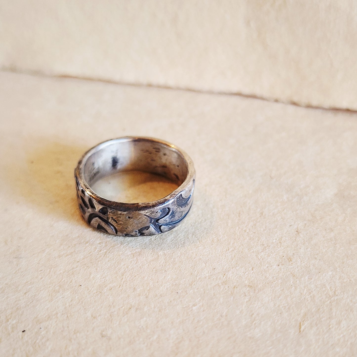 Spring Sterling Silver Ring US Size 7.5
