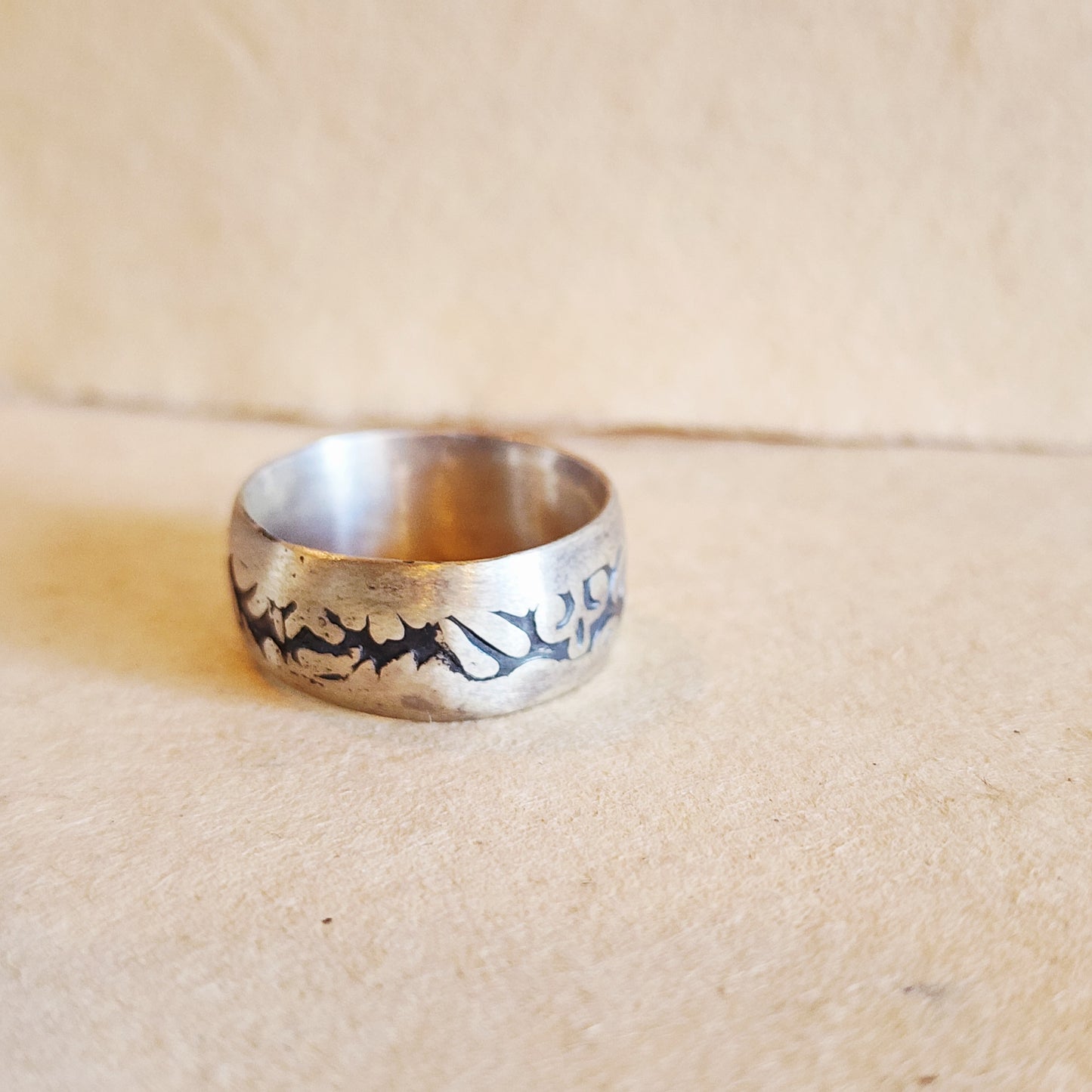 Vines Sterling Silver Ring US Size 8.75
